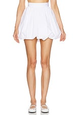 Dolce & Gabbana Mini Skirt in Optical White, view 1, click to view large image.