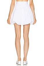 Dolce & Gabbana Mini Skirt in Optical White, view 4, click to view large image.