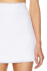 Dolce & Gabbana Mini Skirt in Optical White, view 6, click to view large image.