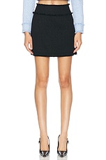 Dolce & Gabbana Mini Skirt in Nero, view 1, click to view large image.