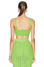 Dolce & Gabbana Knit Bra Top in Verde Chiaro, view 4, click to view large image.