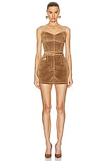 Dolce & Gabbana Sleeveless Corset Top in Sand, view 4, click to view large image.