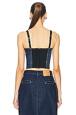 Dolce & Gabbana Shoulder Strap Top in Lightwash, view 3, click to view large image.