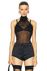 Dolce & Gabbana Halter Top in Nero, view 1, click to view large image.