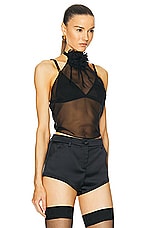 Dolce & Gabbana Halter Top in Nero, view 2, click to view large image.