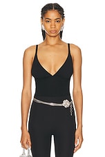 Dolce & Gabbana Knit Tank Top in Nero, view 1, click to view large image.