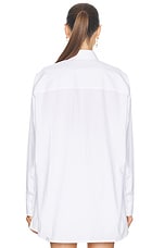 Dolce & Gabbana Button Down Shirt in Optical White, view 3, click to view large image.