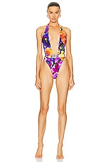 Dolce & Gabbana One Piece Swimsuit in Fiori, view 1, click to view large image.