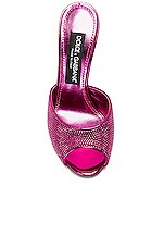 Dolce & Gabbana Keira Mule in Bouganville & Fuxia, view 4, click to view large image.