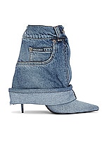 Dolce & Gabbana Pant Boot in Blue, view 2, click to view large image.