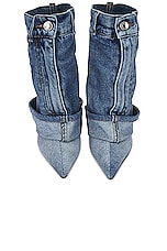 Dolce & Gabbana Pant Boot in Blue, view 4, click to view large image.