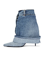 Dolce & Gabbana Pant Boot in Blue, view 5, click to view large image.