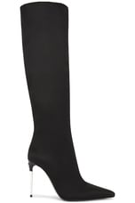 Dolce & Gabbana Knee High Boot in Nero, view 1, click to view large image.