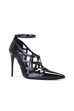 Dolce & Gabbana Ankle Strap Pump in Black, view 2, click to view large image.