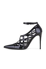 Dolce & Gabbana Ankle Strap Pump in Black, view 5, click to view large image.