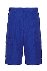 DOUBLE RAINBOUU Cargo Zip Pant in Electric Blue, view 2, click to view large image.