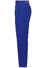 DOUBLE RAINBOUU Cargo Zip Pant in Electric Blue, view 4, click to view large image.