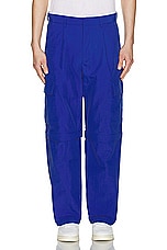 DOUBLE RAINBOUU Cargo Zip Pant in Electric Blue, view 6, click to view large image.