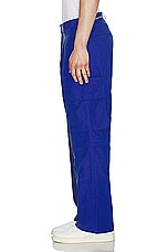 DOUBLE RAINBOUU Cargo Zip Pant in Electric Blue, view 8, click to view large image.