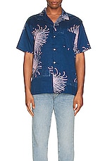 DOUBLE RAINBOUU Short Sleeve Hawaiian Shirt in Ce La Vie, view 3, click to view large image.