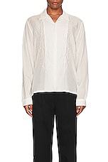 DOUBLE RAINBOUU Long Sleeve Shirt in Blazed White, view 3, click to view large image.
