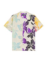 DOUBLE RAINBOUU Short Sleeve Hawaiian Shirt in Futuro Beach, view 1, click to view large image.