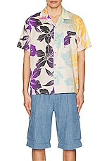 DOUBLE RAINBOUU Short Sleeve Hawaiian Shirt in Futuro Beach, view 3, click to view large image.