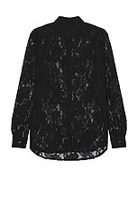 DOUBLE RAINBOUU Sundown Shirt in Black Lace, view 2, click to view large image.