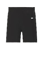 DOUBLE RAINBOUU Pool Shark Swim Shorts in Blazed Black, view 2, click to view large image.