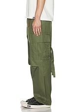 DARKPARK Saint Heavy Twill Cargo Pants in Military Green, view 6, click to view large image.