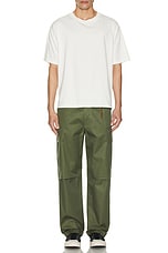 DARKPARK Saint Heavy Twill Cargo Pants in Military Green, view 7, click to view large image.