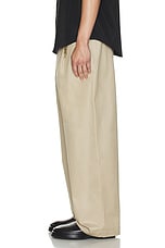 DARKPARK Daniel Wide Leg Trousers in Beige, view 6, click to view large image.