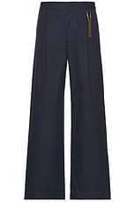 DARKPARK Daniel Wide Leg Trousers in Blue Navy, view 1, click to view large image.