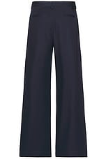 DARKPARK Daniel Wide Leg Trousers in Blue Navy, view 2, click to view large image.