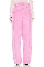 DARKPARK Iris Oversized Pant in Acid Pink, view 3, click to view large image.