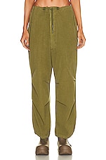 DARKPARK Blair Vintage Trouser in Military Green, view 1, click to view large image.