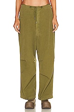 DARKPARK Blair Vintage Trouser in Military Green, view 2, click to view large image.