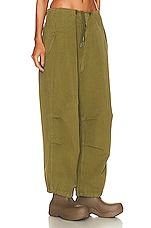 DARKPARK Blair Vintage Trouser in Military Green, view 3, click to view large image.