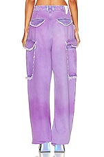 DARKPARK Vivi Cargo Pant in Acid Purple, view 4, click to view large image.