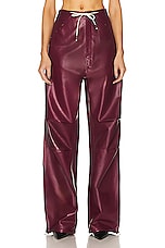 DARKPARK Daisy Military Trouser in Burgundy, view 1, click to view large image.