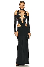 Di Petsa Temptress Dress in Black, view 1, click to view large image.