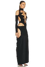 Di Petsa Temptress Dress in Black, view 2, click to view large image.