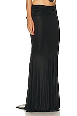 Di Petsa Moonlight Long Skirt in Black, view 2, click to view large image.