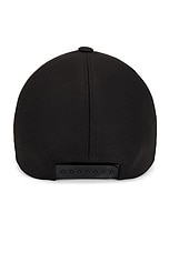 DRKSHDW by Rick Owens Baseball Cap in Black & Milk, view 2, click to view large image.