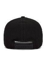 DRKSHDW by Rick Owens Hrdr Baseball Cap in Black & Pearl, view 2, click to view large image.