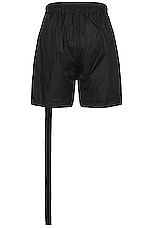 DRKSHDW by Rick Owens Phleg Boxer Shorts in Black, view 2, click to view large image.