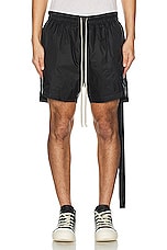 DRKSHDW by Rick Owens Phleg Boxer Shorts in Black, view 4, click to view large image.