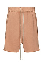 DRKSHDW by Rick Owens Long Boxer in Dark Pink, view 1, click to view large image.