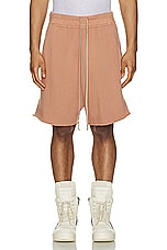 DRKSHDW by Rick Owens Long Boxer in Dark Pink, view 4, click to view large image.