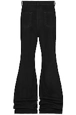 DRKSHDW by Rick Owens Bolan Bootcut in Black, view 2, click to view large image.